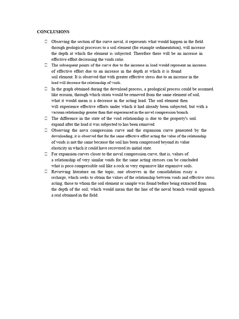 Consolidation Conclusions | PDF