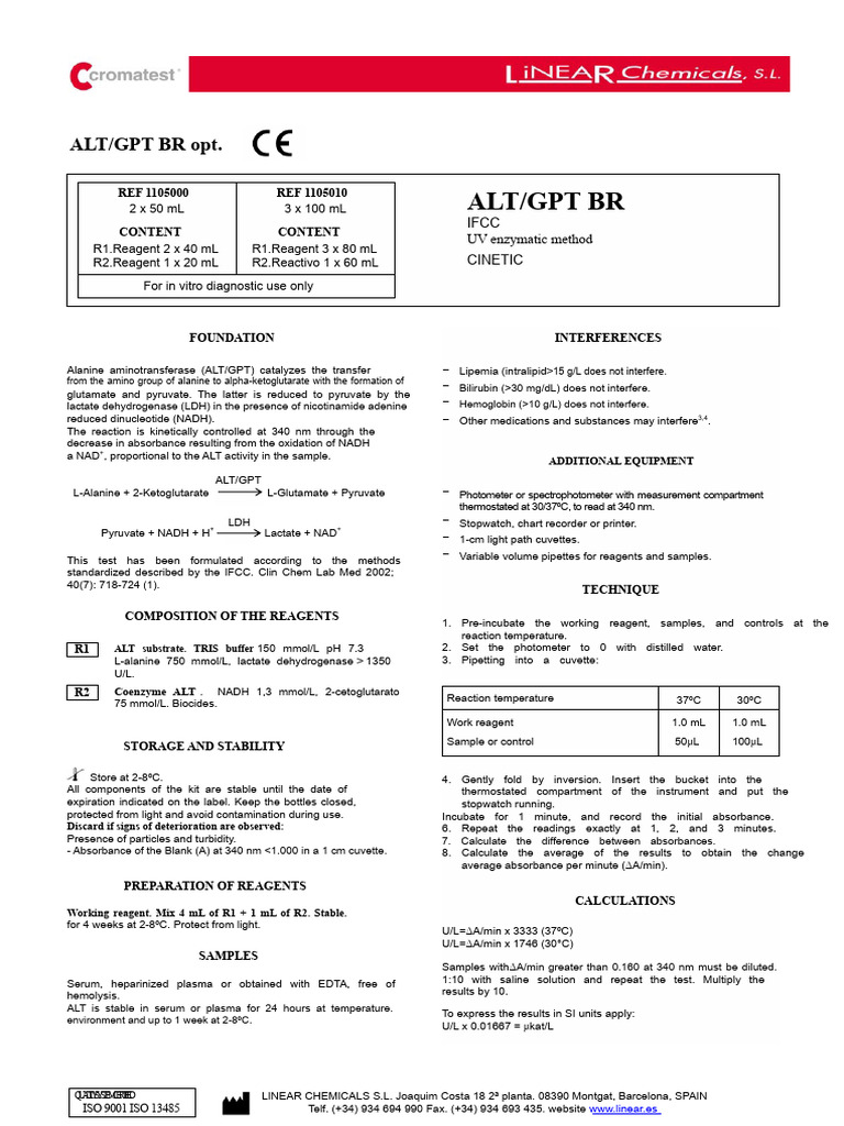 Alt GPT BR | PDF | Nicotinamide Adenine Dinucleotide | Alanine Transaminase