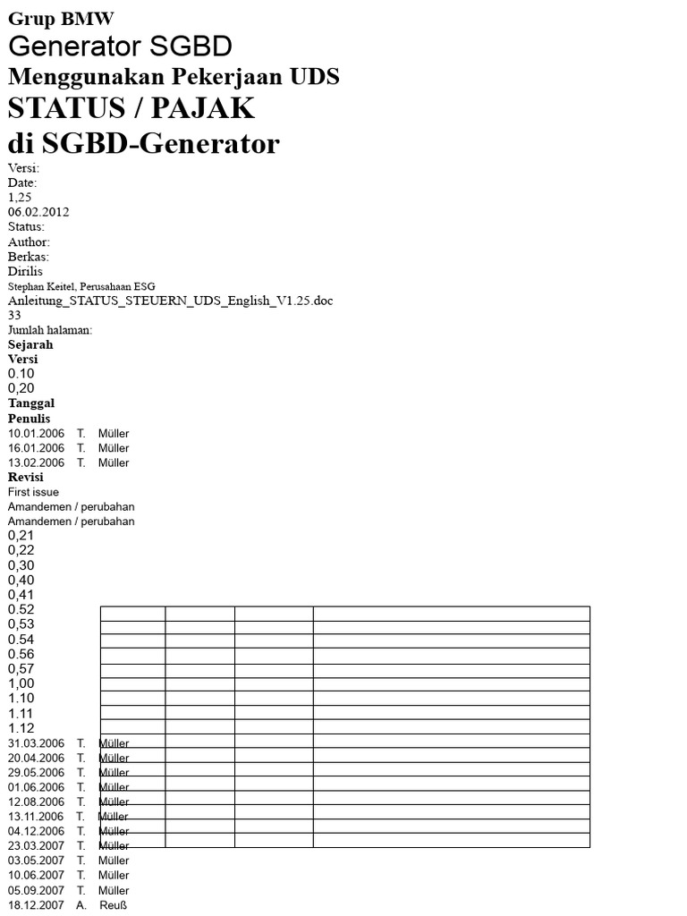 Panduan Penggunaan STATUS UDS di SGBD | PDF