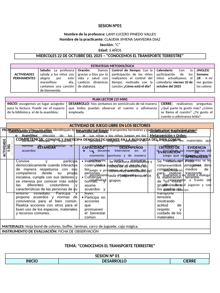 SESION 22 Y 23 DE OCTUBRE | PDF | Maestros | Aprendizaje