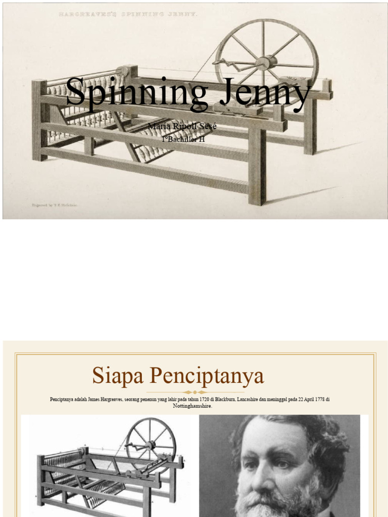 Sejarah dan Inovasi Spinning Jenny | PDF
