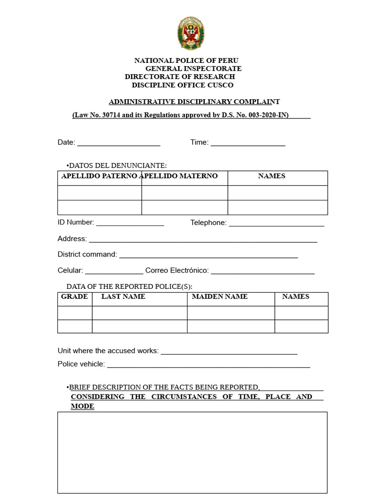 Complaint Format | PDF