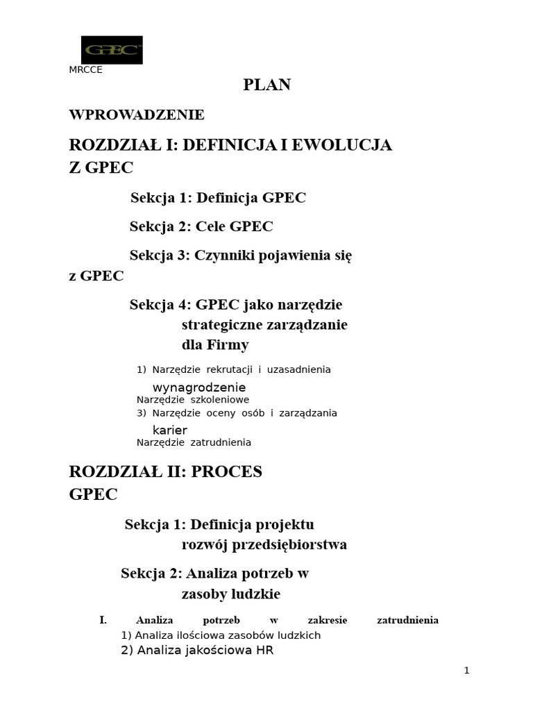 GPEC | PDF