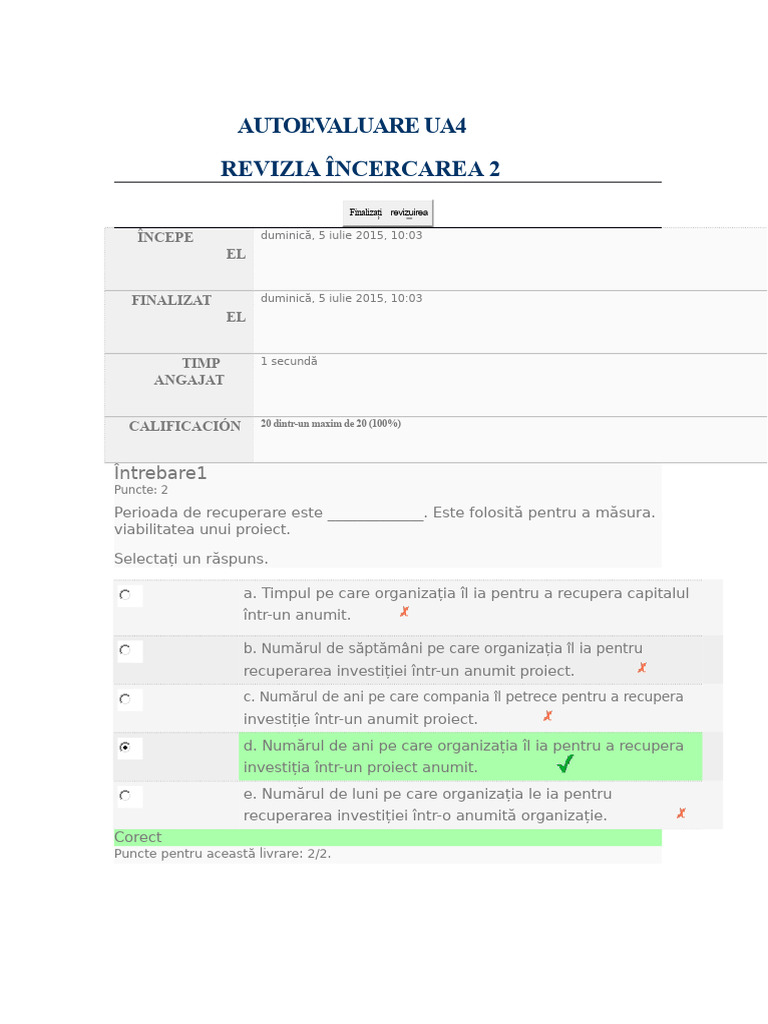 Autoevaluare Ua4 | PDF