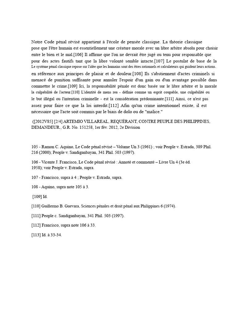 Théorie classique du Code pénal révisé | PDF