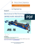 User Manual Forming Machine