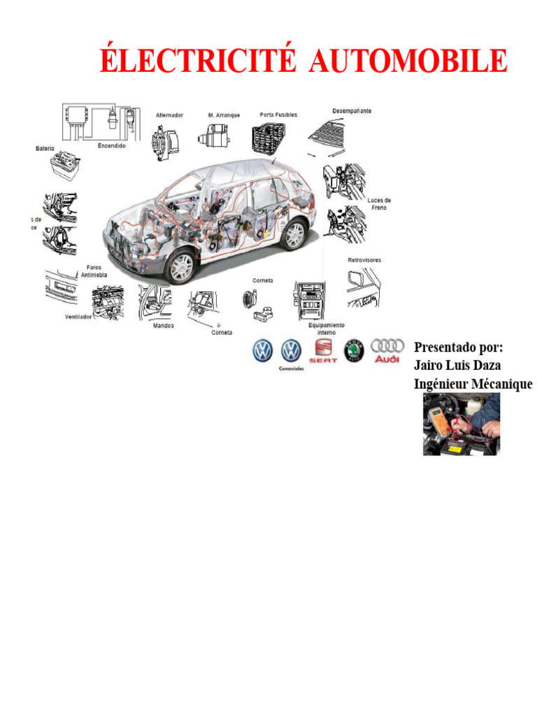 Système Électrique Automobile Détaillé | PDF | Électricité | Courant ...