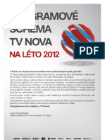 Programové Schéma TV Nova Pro Léto 2012