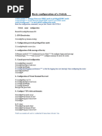 Step-by-Step Cisco Switch Setup Guide | PDF | Network Switch | Command ...