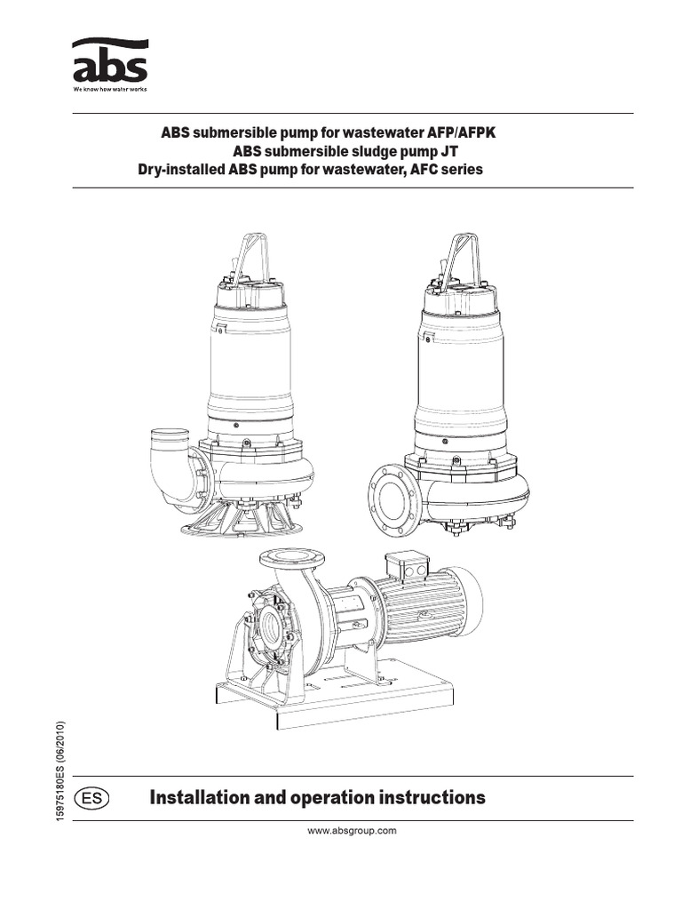 ABS Submersible Pumps Installation Guide | PDF | Pump | Relay