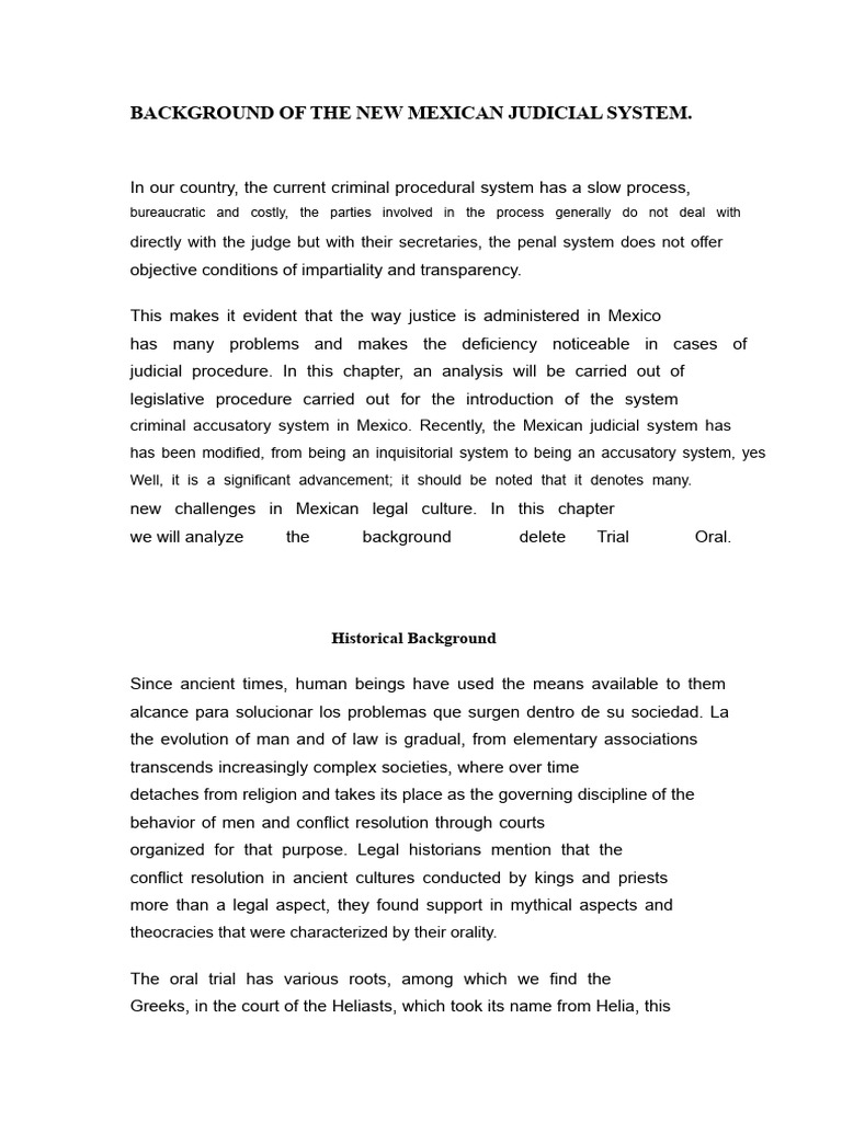 Historical Background of Oral Trials | PDF | Prosecutor | Trials