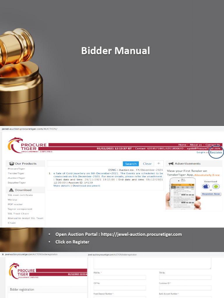 Bidder Tutorial Pdf
