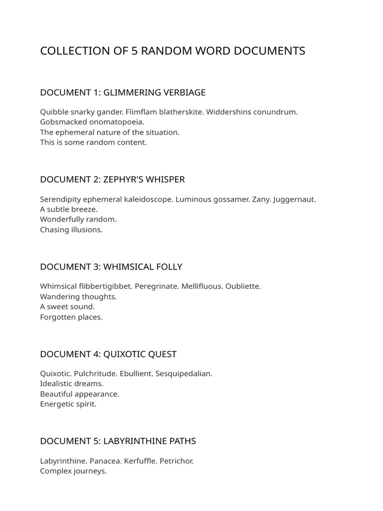 Documentos Creados Aleatoriamente | PDF