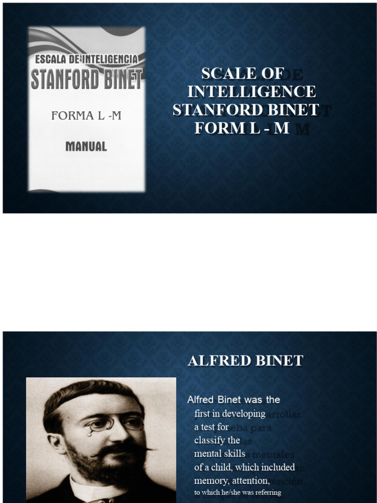 Stanford-Binet Intelligence Test Overview | PDF | Psychological ...