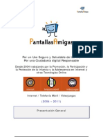 Dossier de presentación de PantallasAmigas (Mayo 2011)