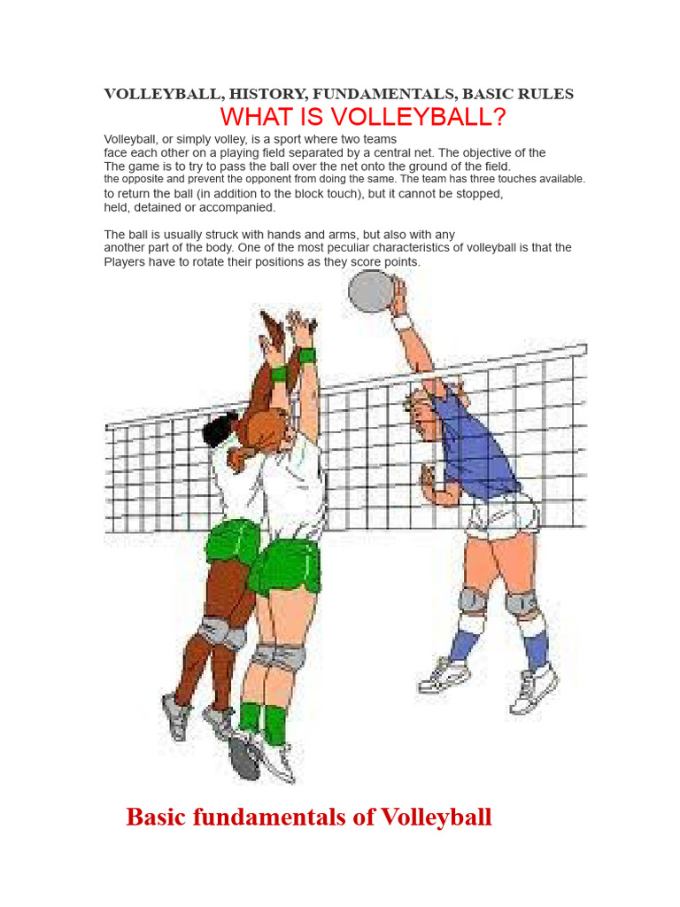 Volleyball Pdf Volleyball Anatomical Terms Of Motion