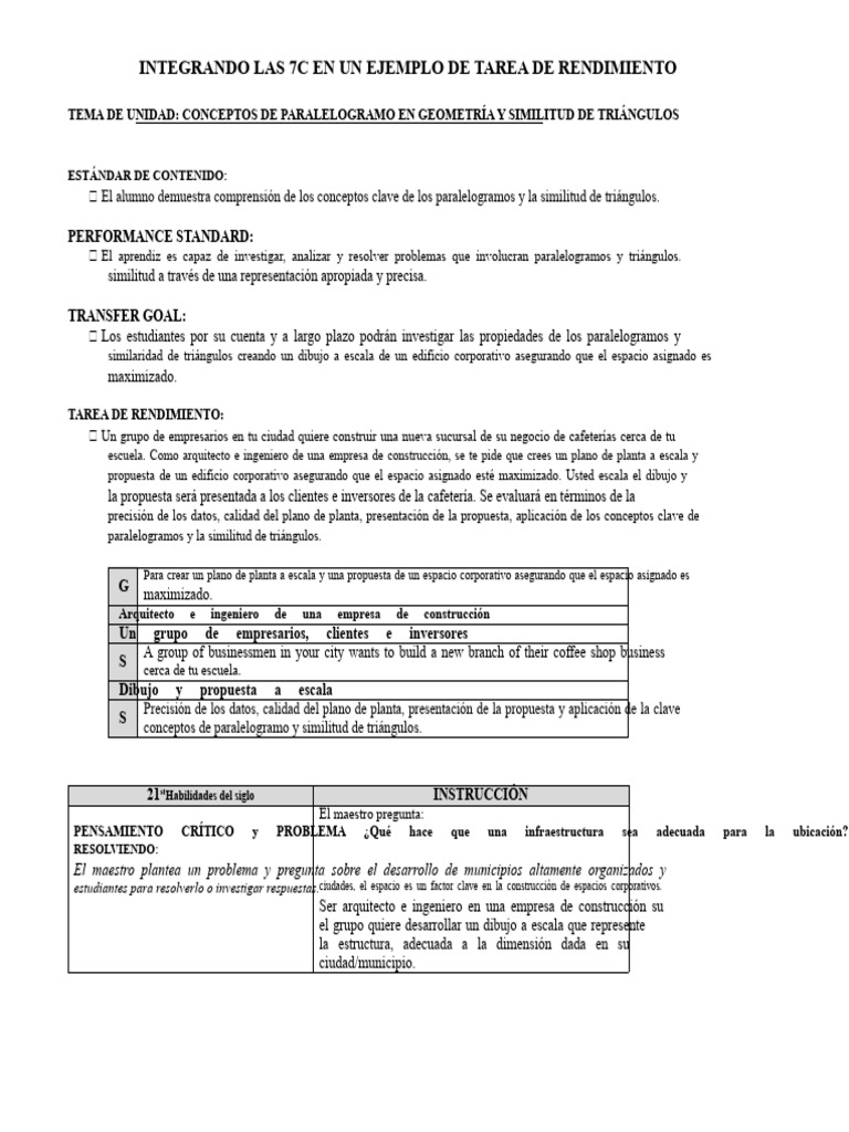 TG y PT (GRASPS Con Las 7C's) | PDF | Aprendizaje | Informática
