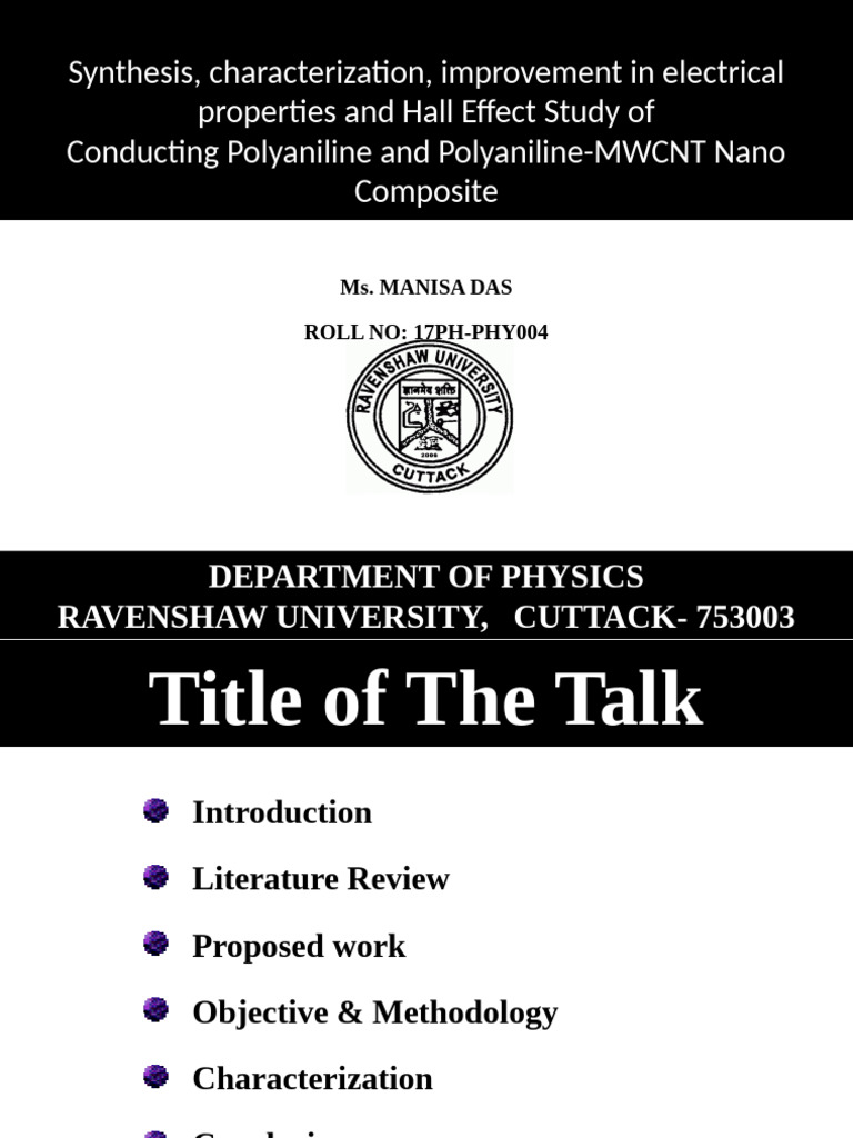 PANI-MWCNT Nanocomposite Study | PDF | Carbon Nanotube | Nanocomposite
