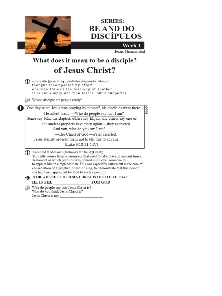 Understanding Discipleship in Christ | PDF | Jesus | Disciple ...