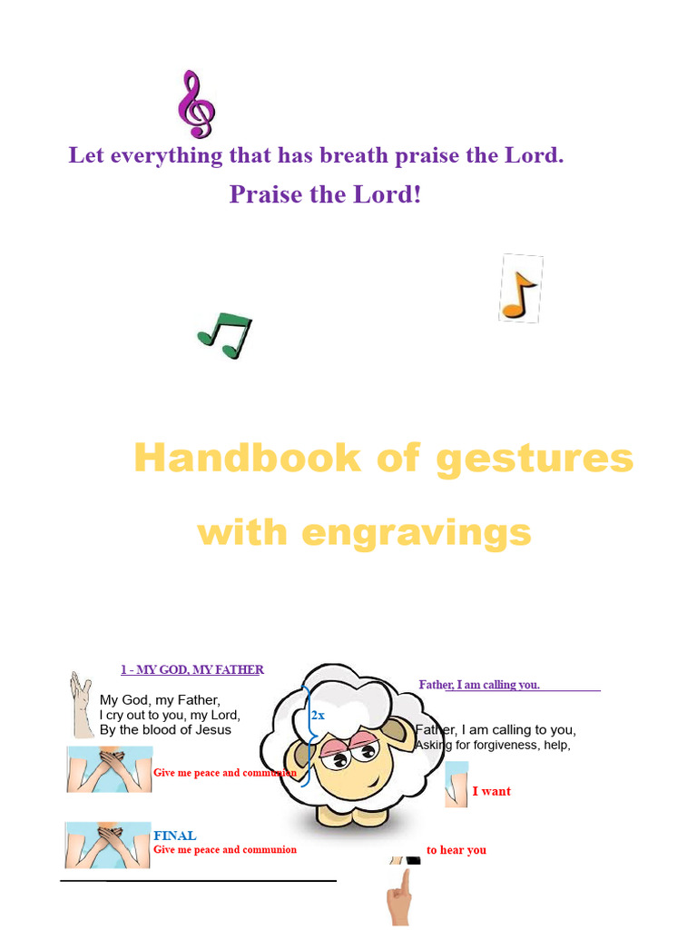 Complete Manual of Gestures With Illustrations | PDF | Jesus | God The ...