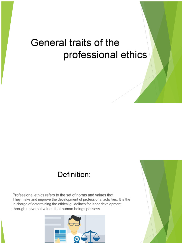 Understanding Professional Ethics Traits | PDF | Professional Ethics ...