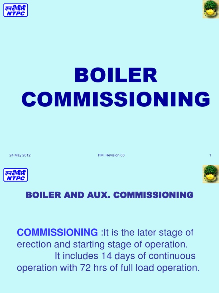 Boiler Commissioning Presentation Boiler Calibration