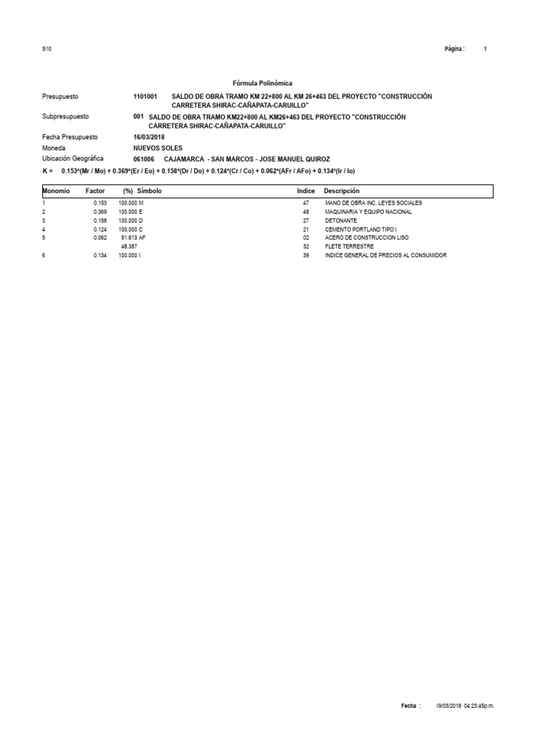 Formula k | PDF