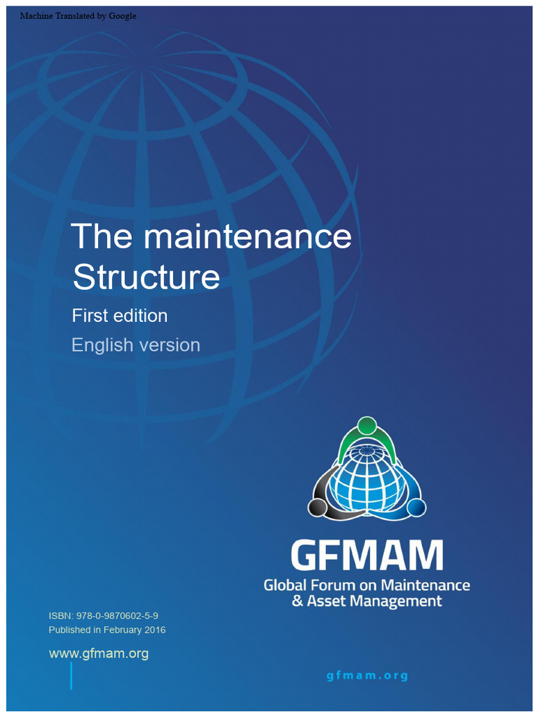 GFMAM Maintenance Management Framework | PDF | Reliability Engineering ...