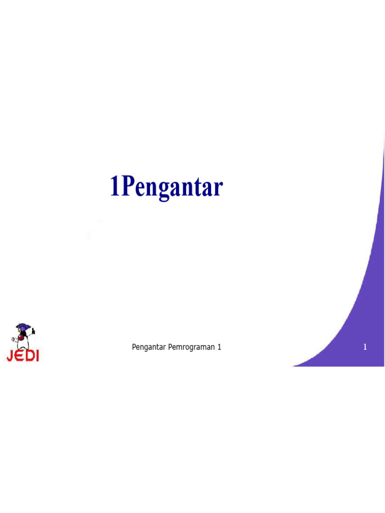 Pengantar Komponen Komputer dan Pemrograman | PDF