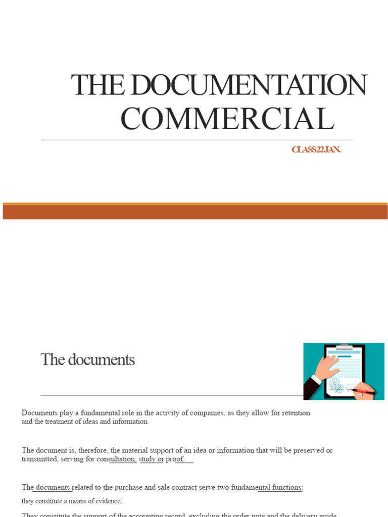 The Commercial Documentation | PDF | Invoice | Receipt