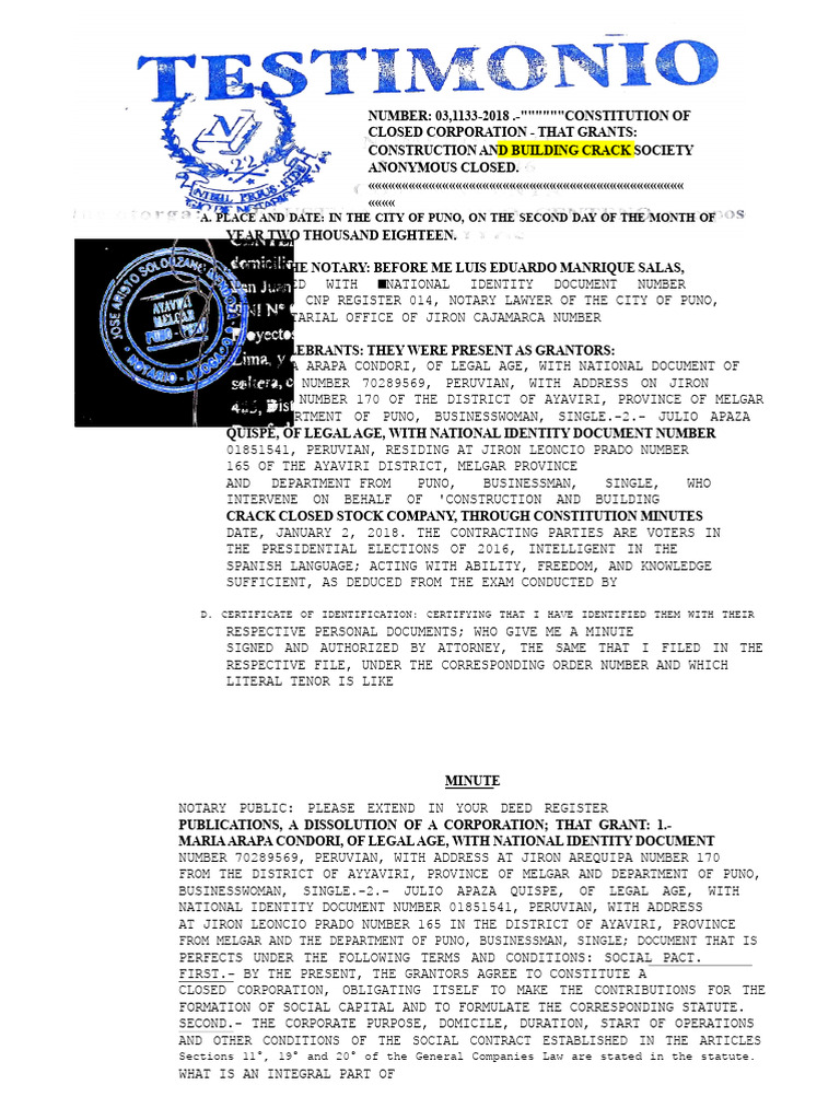 Testimony | PDF | Mining | Dividend