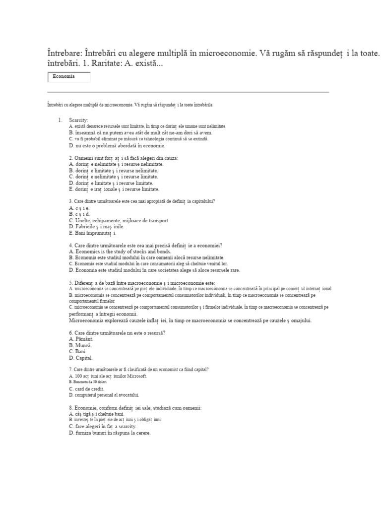 Întrebare Ec | PDF
