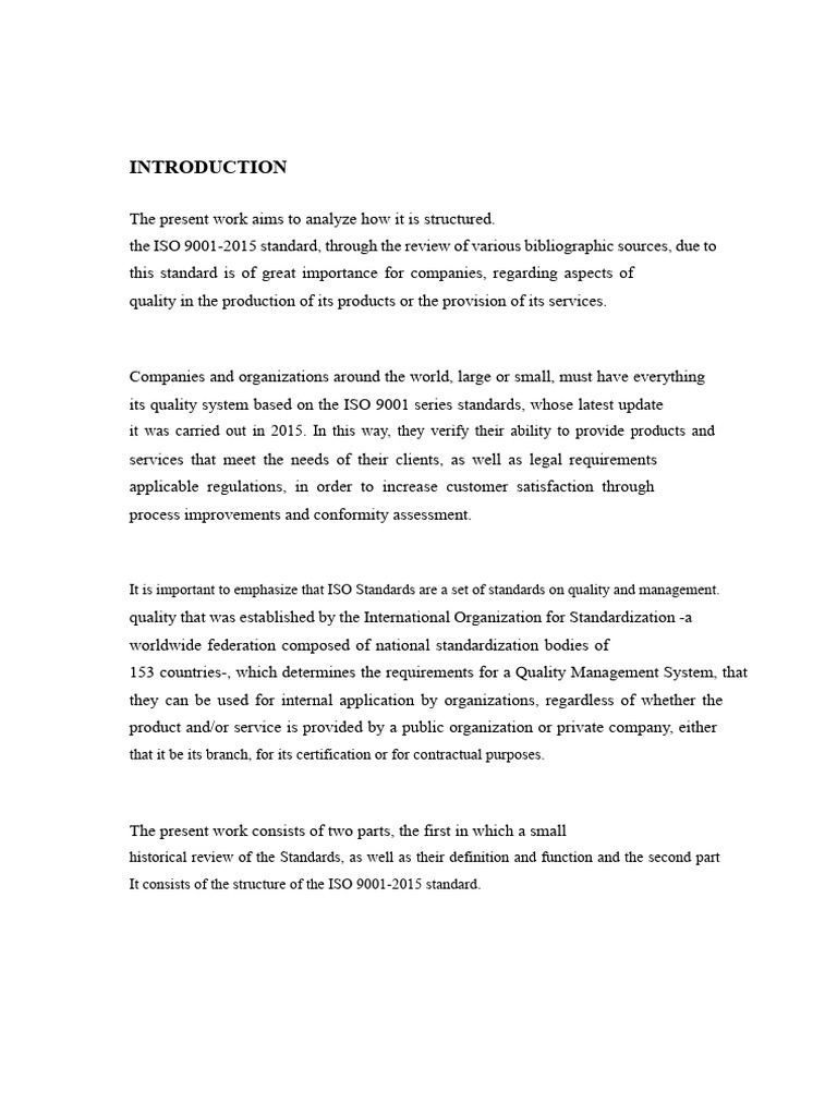 ISO 9001:2015 Standard Overview | PDF | Quality Management | Quality ...