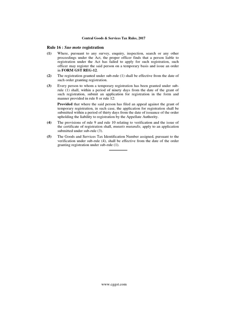 Rule 16 1 | PDF | Taxation