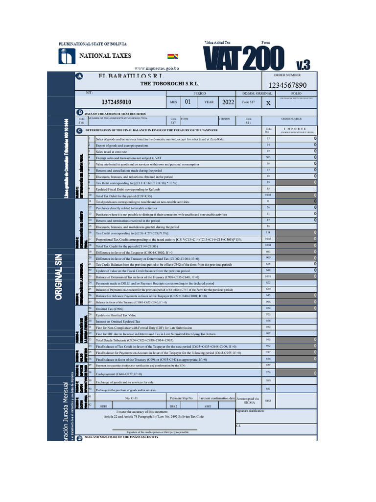 Extended Form 200 VAT | PDF | Value Added Tax | Taxes