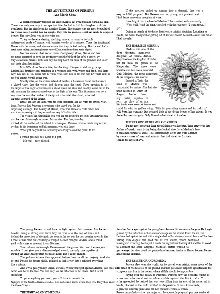 Perseus and the Quest for Medusa's Head | PDF | Medusa