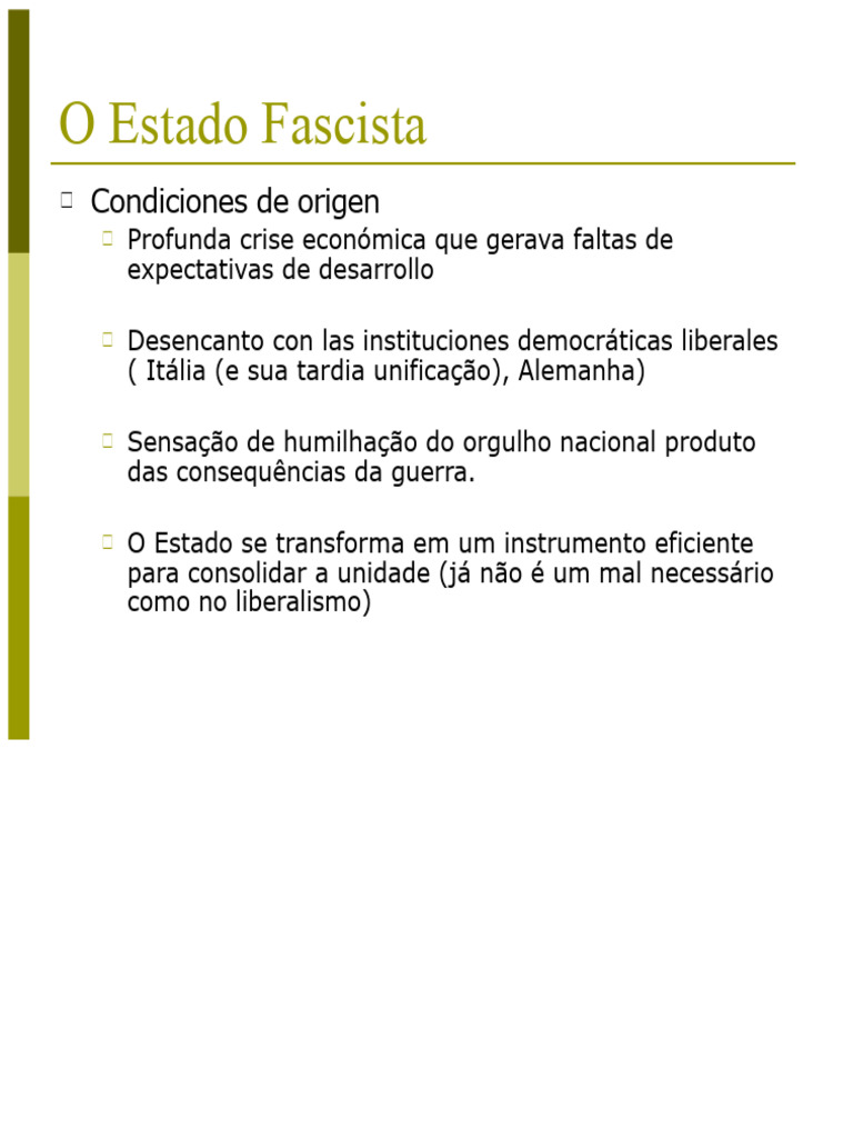 O Estado Fascista - Corporativismo | PDF | Fascismo | Corporativismo