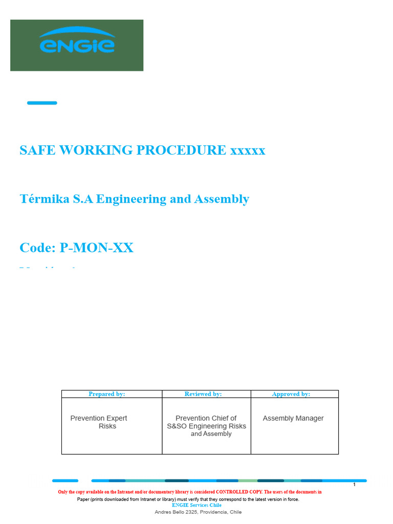 Safe Work Procedure for HVAC Projects | PDF | Risk | Personal ...
