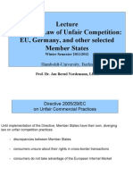 HUMB60071 EU Law III Directive On Unfair Commercial Practises