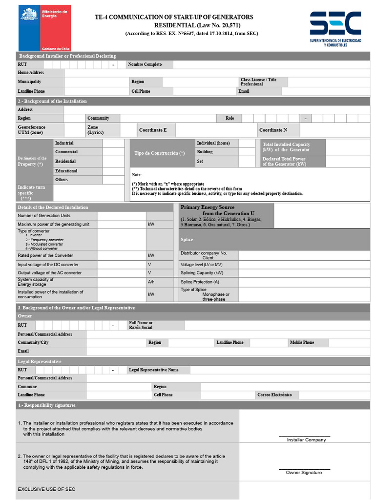 Declaration Form Te4 | PDF | Power Inverter | Power Engineering