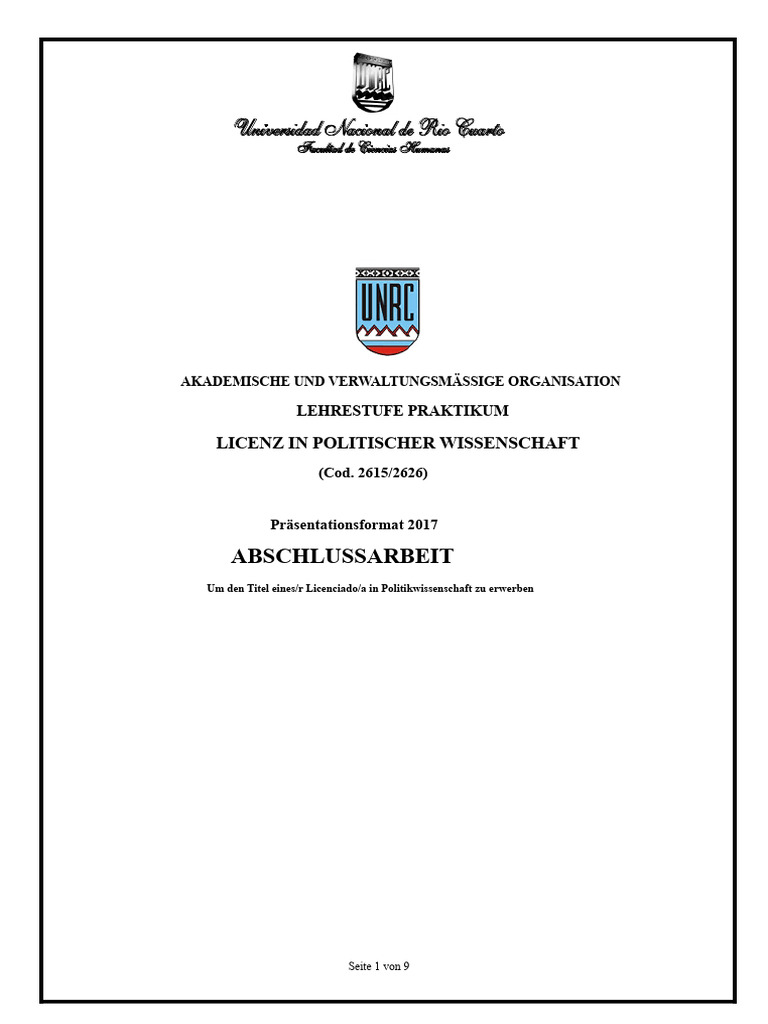 Format 2017 Präsentation Der Abschlussarbeit. Bachelor in ...