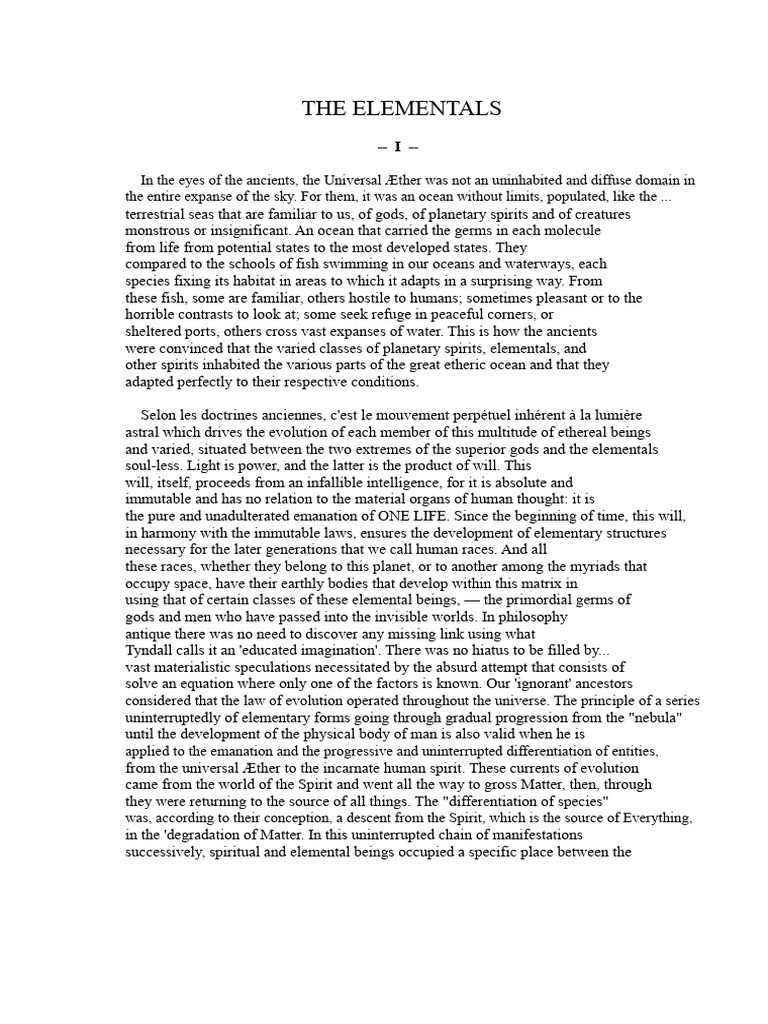 Understanding Elementals and Ancient Spirits | PDF | Soul | Deities