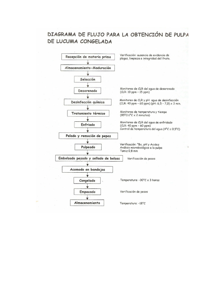 PCC Flow Diagram for Food Processing | PDF