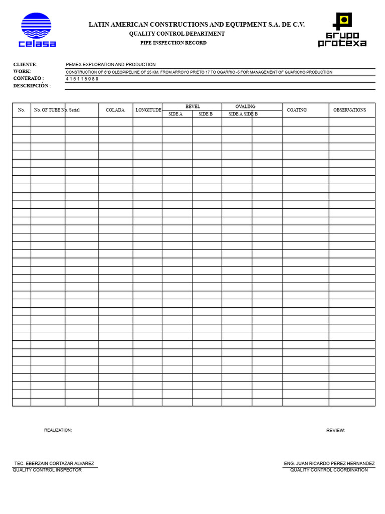 Materials Inspection Report | PDF