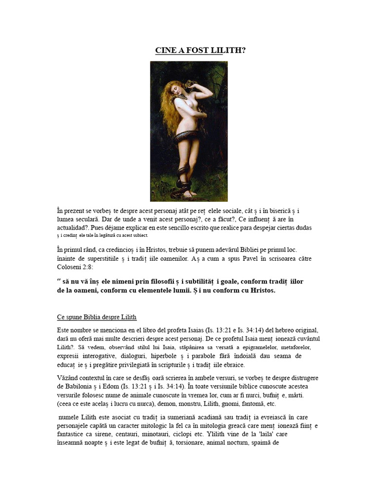 Lilith | PDF