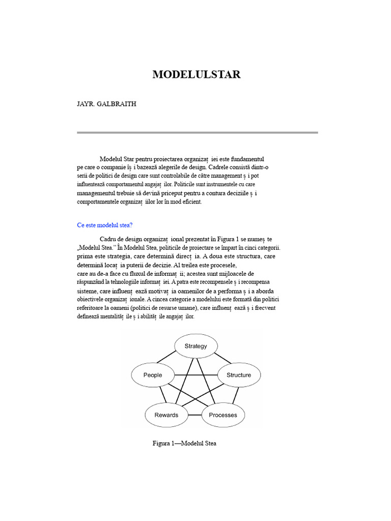 Modelul Stea | PDF