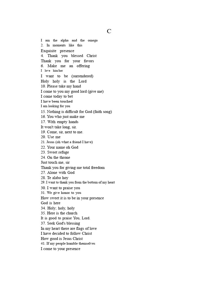 Spiritual Songs of Praise and Worship | PDF | Glory (Religion) | Jesus