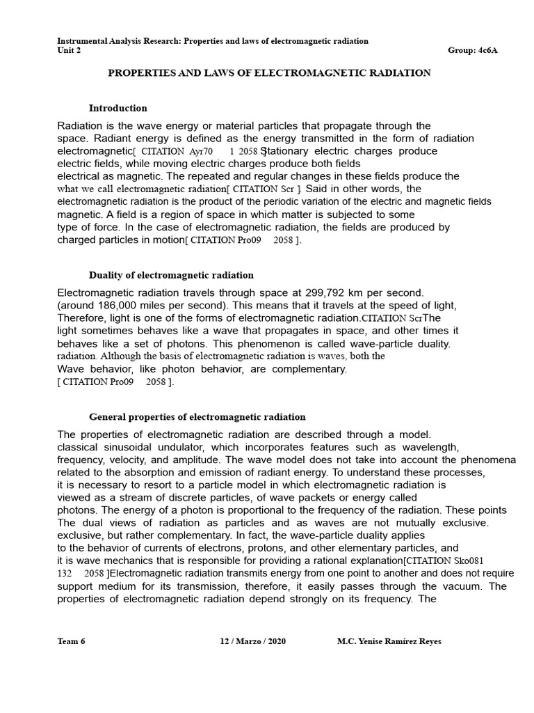 2.1 Properties and Laws of Electromagnetic Radiation | PDF ...
