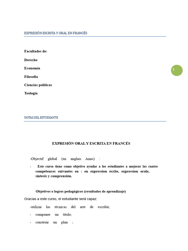 expresi-n-escrita-y-oral-en-franc-s-facultades-de-derecho-econom-a