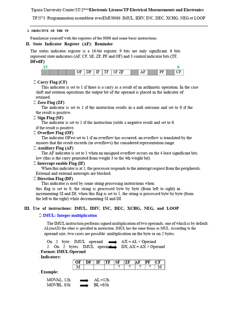 8086 Assembly Programming Guide | PDF | Computer Programming | Arithmetic